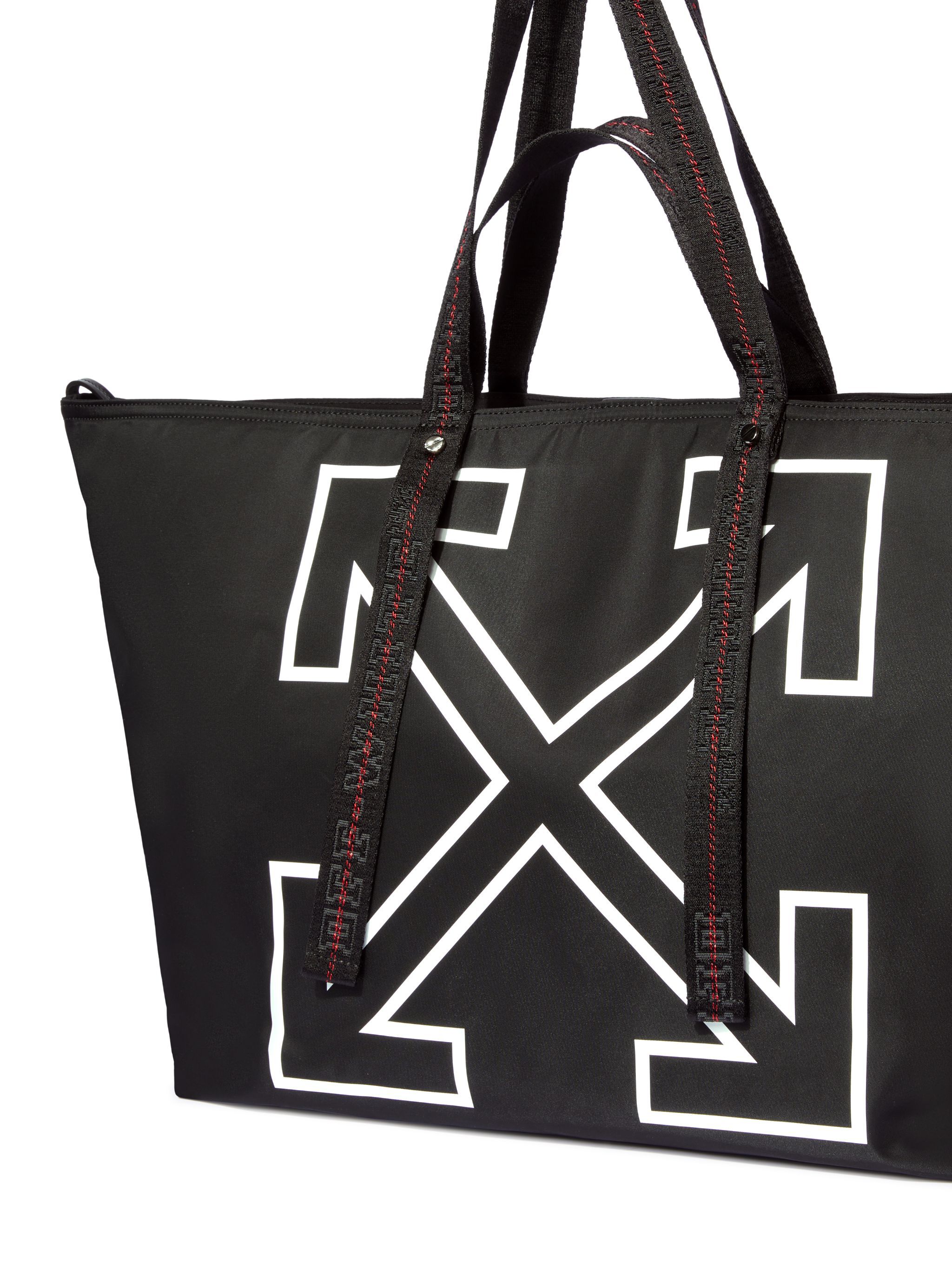 OFF WHITE Heritage Day Off Tote L BLACK - WHITE OMNA20JC99FAB001