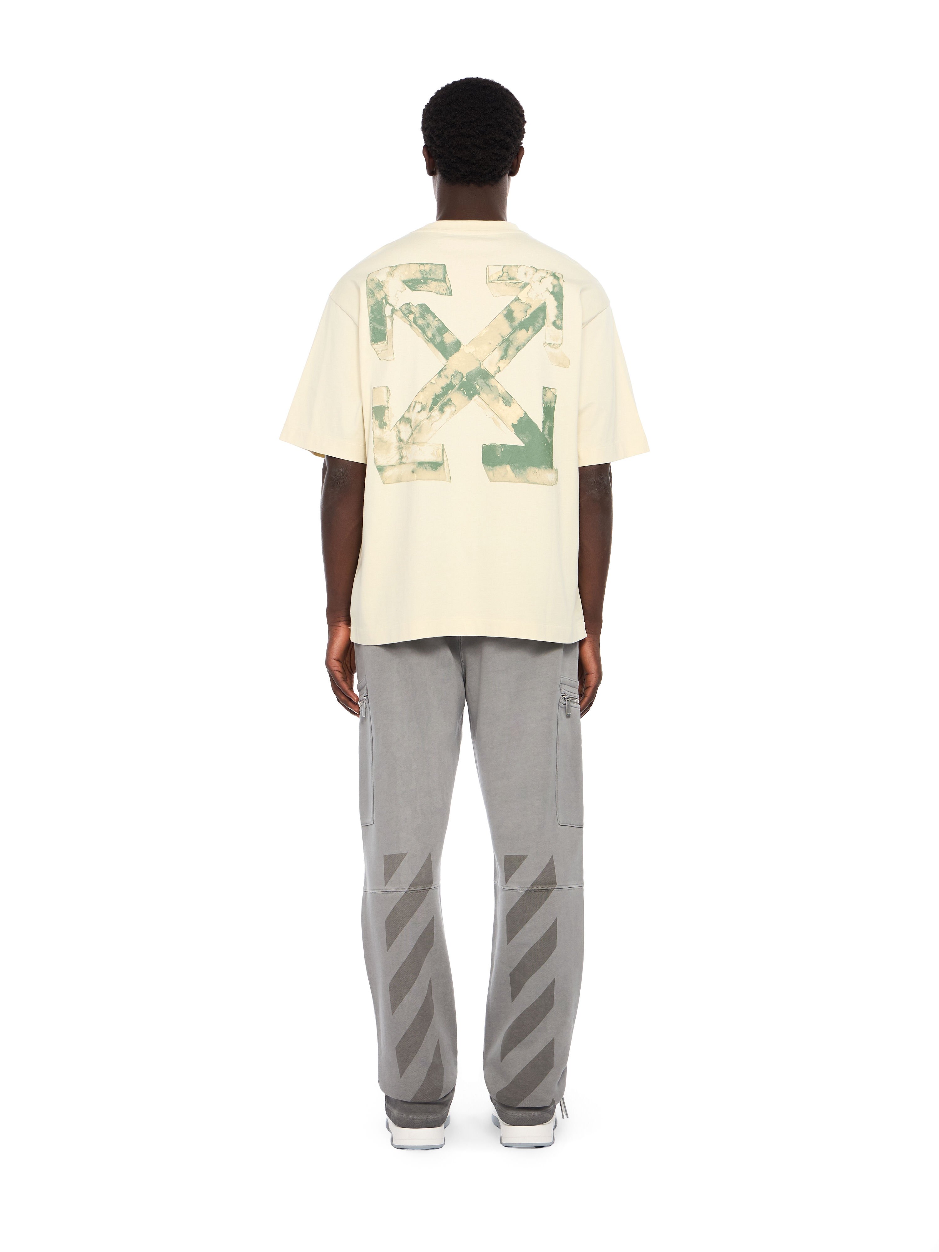 OFF WHITE Cloudy Arrow Skate Logo T-Shirt FROZEN DEW - ALFAALFA OMAA120F25JER00G