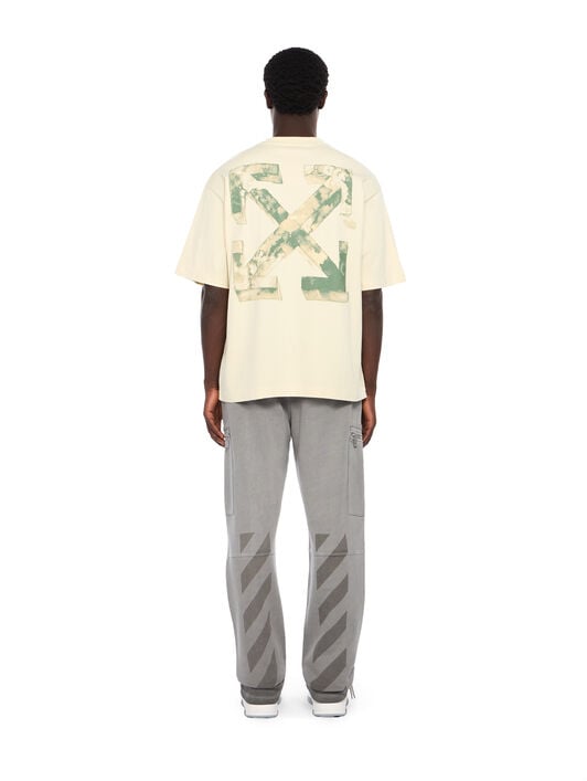 Cloudy Arrow Skate Logo T-Shirt OFF WHITE Cloudy Arrow Skate Logo T-Shirt FROZEN DEW - ALFAALFA OMAA120F25JER00G