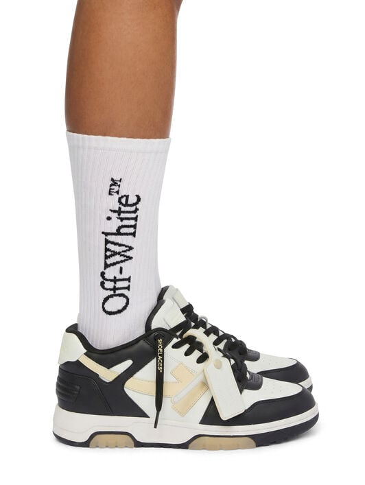 OFF WHITE Out Of Office Calf Glow Sneakers WHITE - GLOW IN THE DARK OWIA259S26LEA008