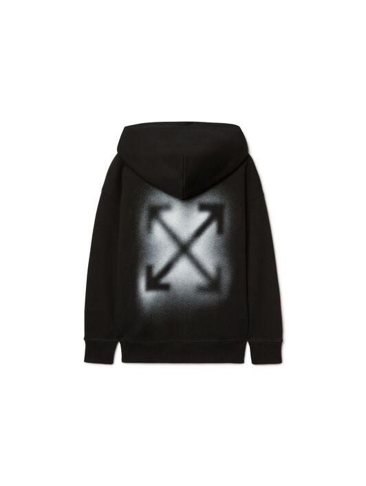 OFF WHITE Felpa Con Motivo Spray Arrow NERO OBBE001S25FLE002