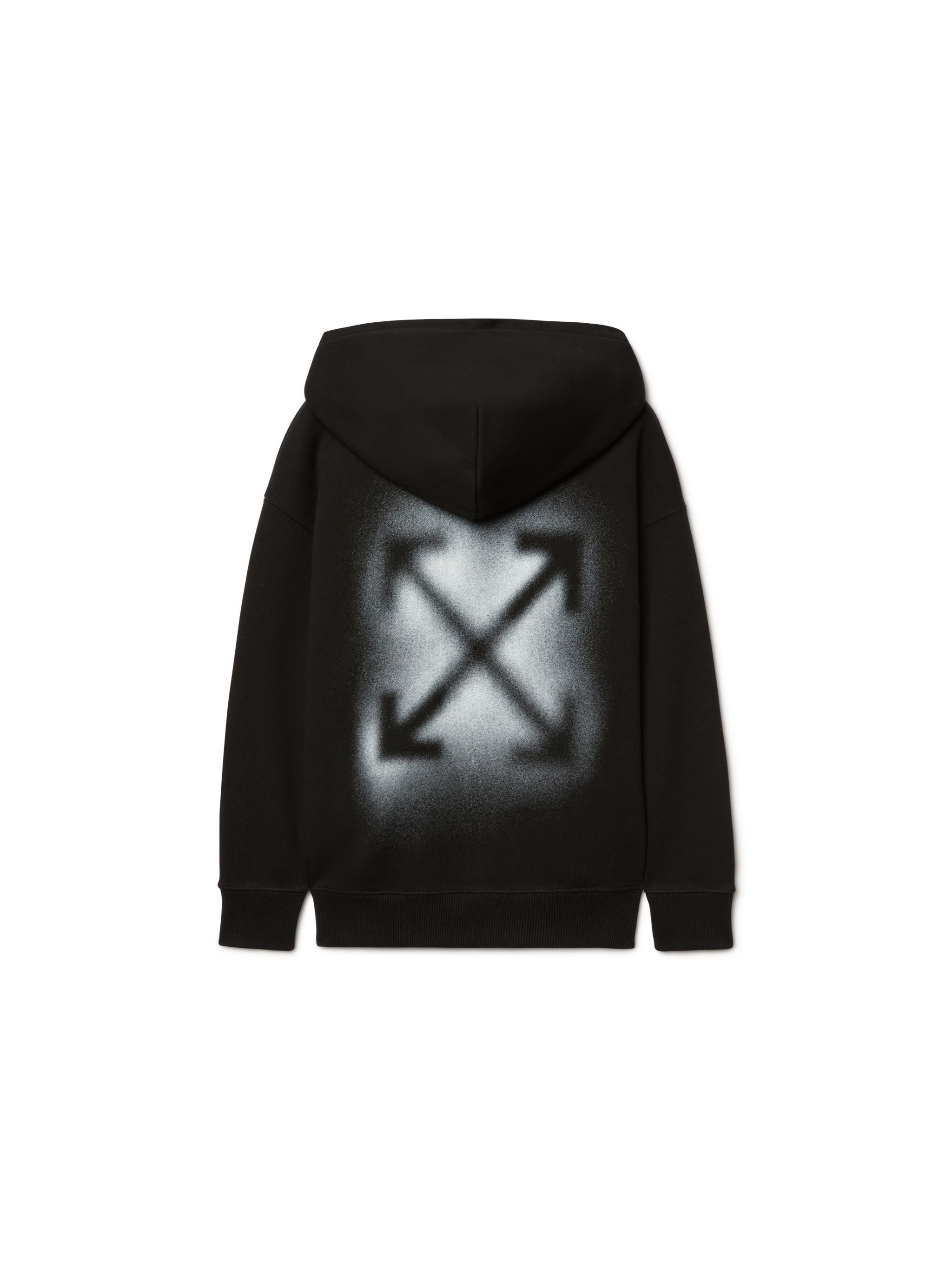 OFF WHITE Felpa Con Motivo Spray Arrow NERO OBBE001S25FLE002