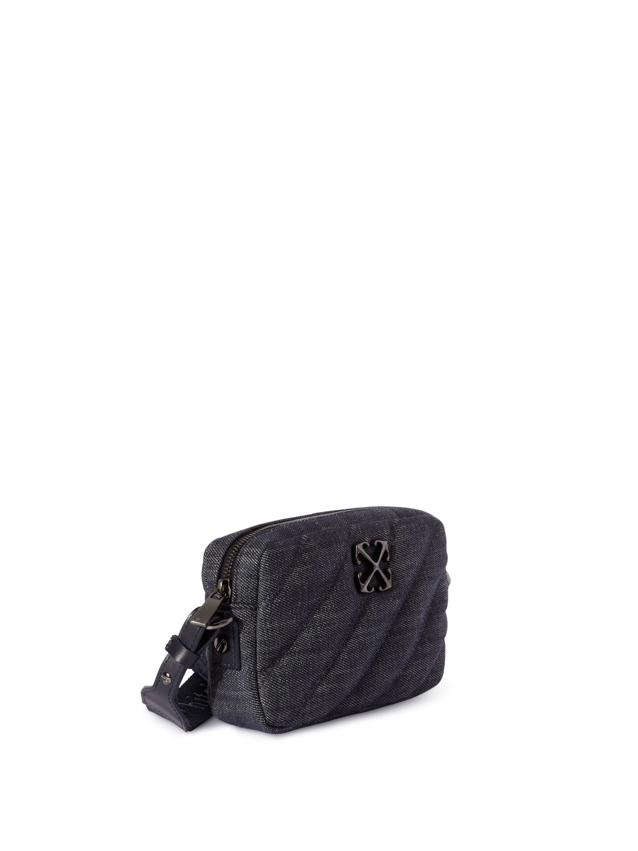 OFF WHITE Quilting Camera Bag Denim S Dark Blue - BLUE OWNN18ES25FAB001