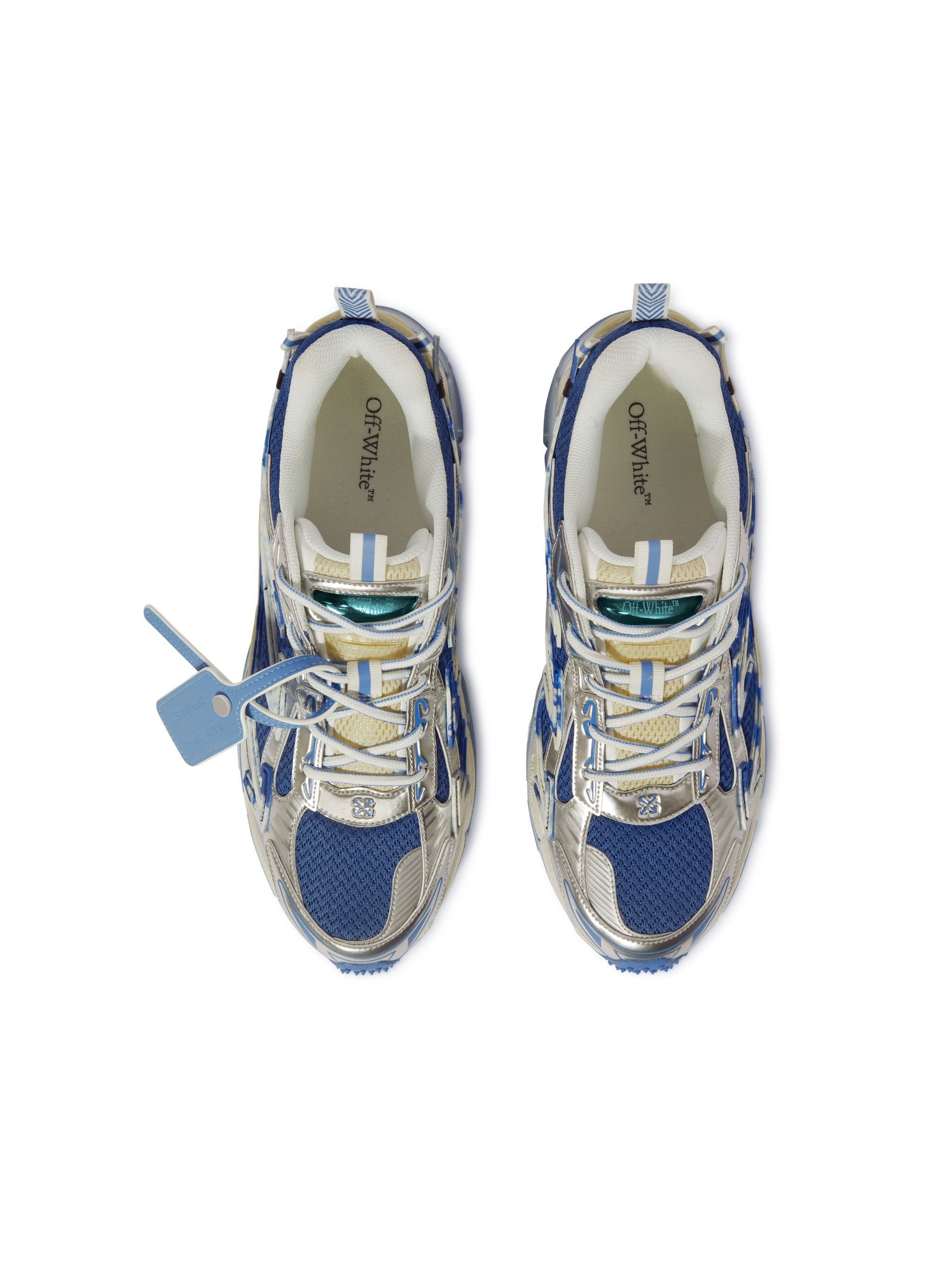 OFF WHITE Sneakers Be Right Back Argento/Blu BLU OMIA295S25FAB004