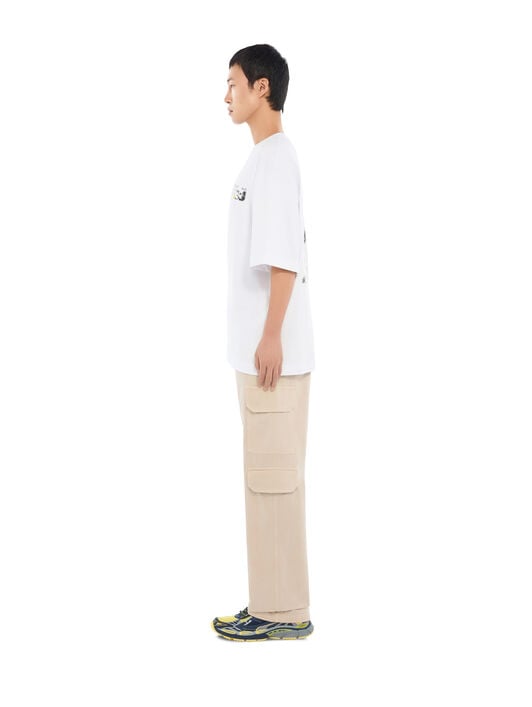 Industrial Arrow Skate T-Shirt OFF WHITE Industrial Arrow Skate T-Shirt WHITE 44MAA120F26J00Z