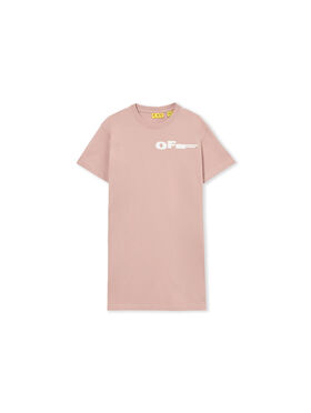 OFF WHITE Type Tee Dress S/S PALE MAUVE 44GDB030S26J001