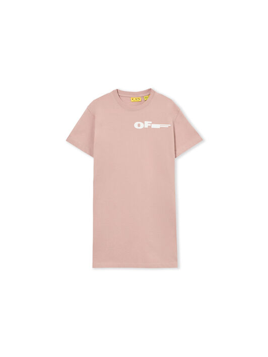 OFF WHITE Type Tee Dress S/S PALE MAUVE 44GDB030S26J001
