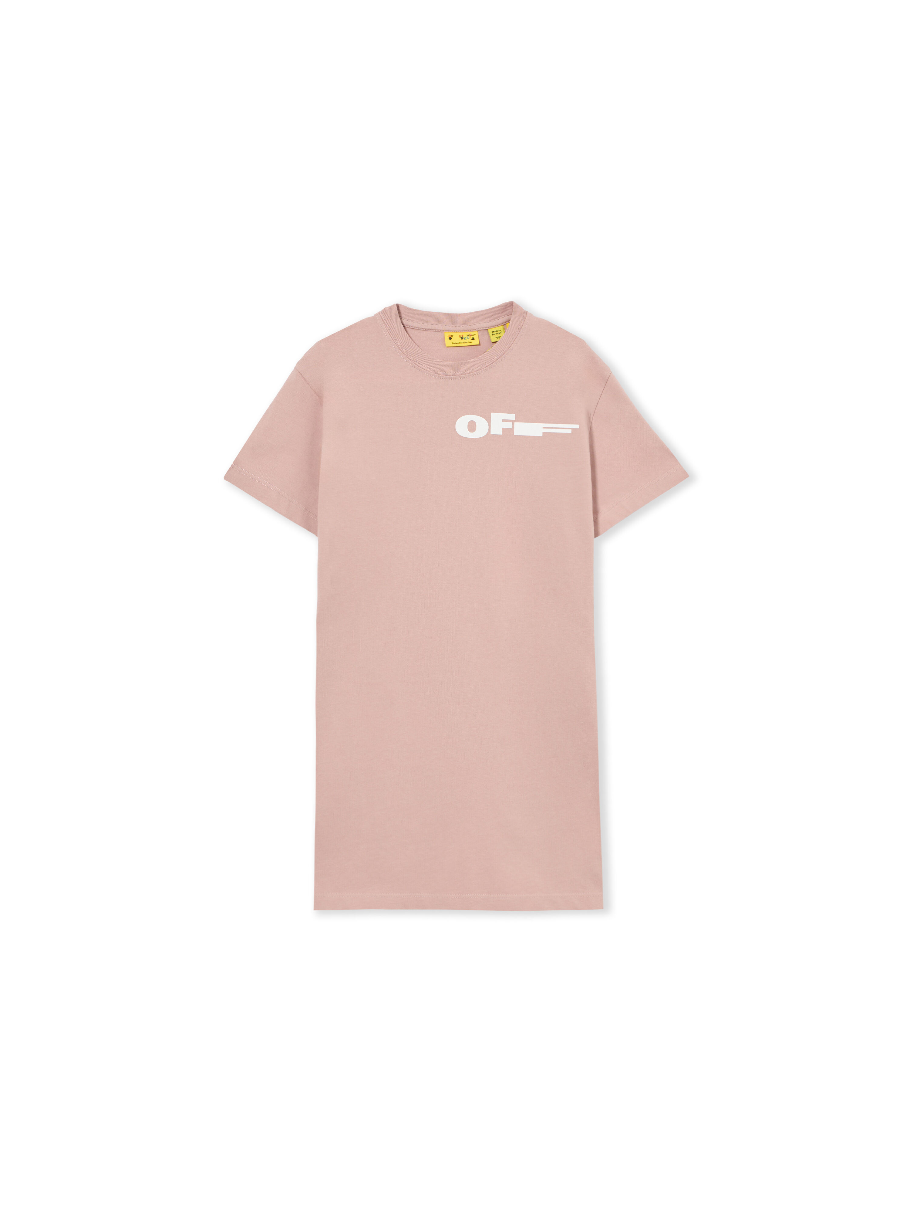 OFF WHITE Type Tee Dress S/S PALE MAUVE 44GDB030S26J001