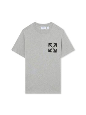 OFF WHITE Single Arrow Slim T-Shirt HEATHER GREY 44MAA027G5J00G