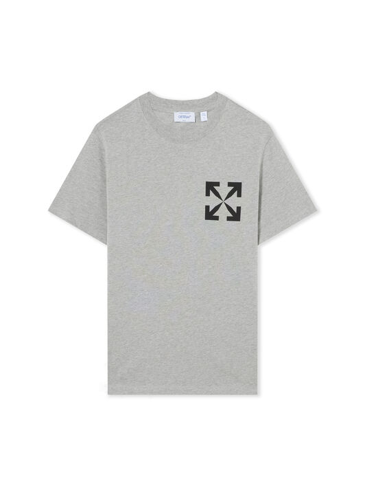 OFF WHITE Single Arrow Slim T-Shirt HEATHER GREY 44MAA027G5J00G