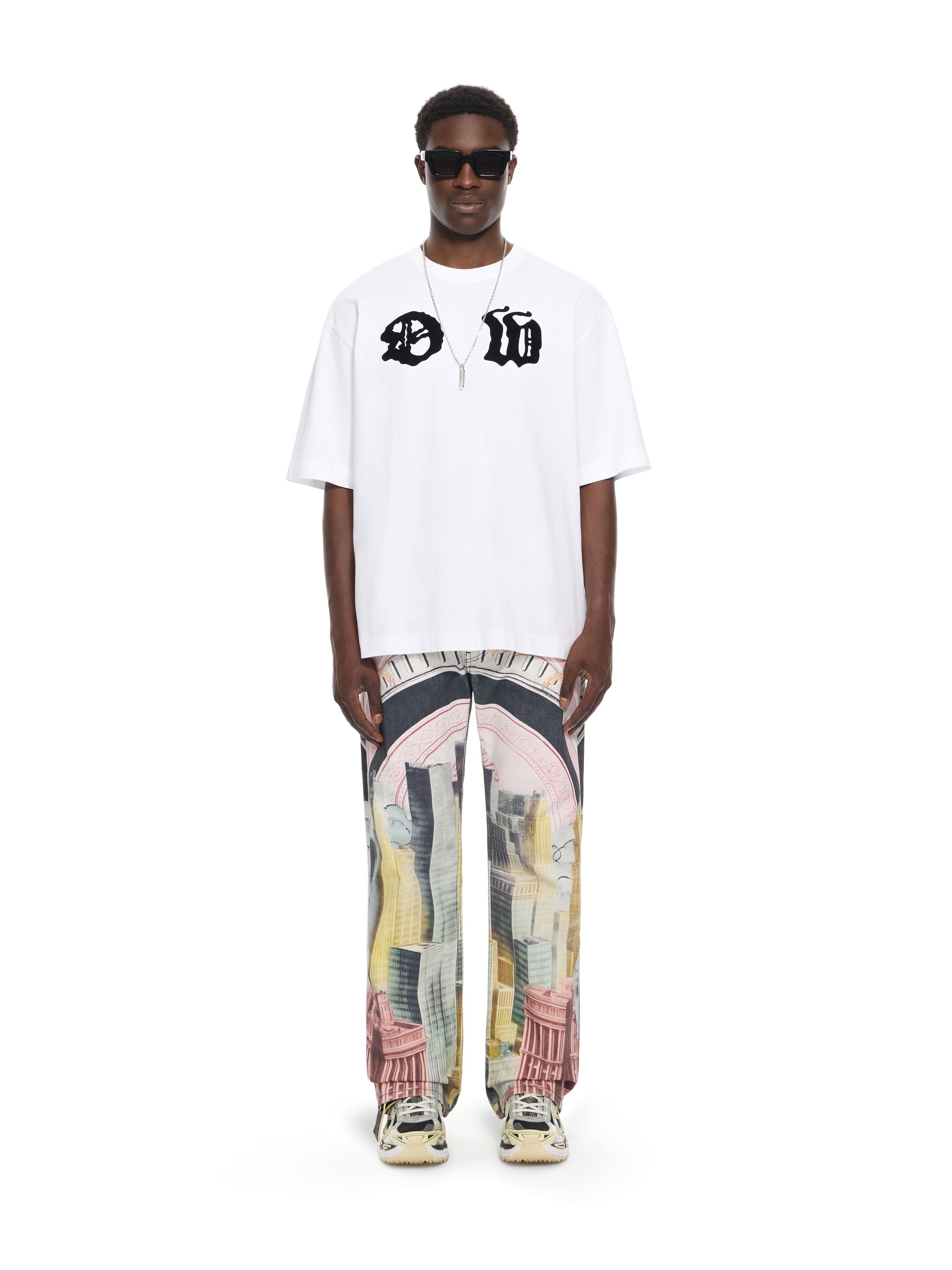 OFF WHITE Palace Arrow Skate T-shirt WHITE 44MAA120Z26J001