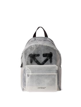 OFF WHITE Heritage Ripstop Backpack TRANSPARENT - BLACK OMNB124C99FAB001