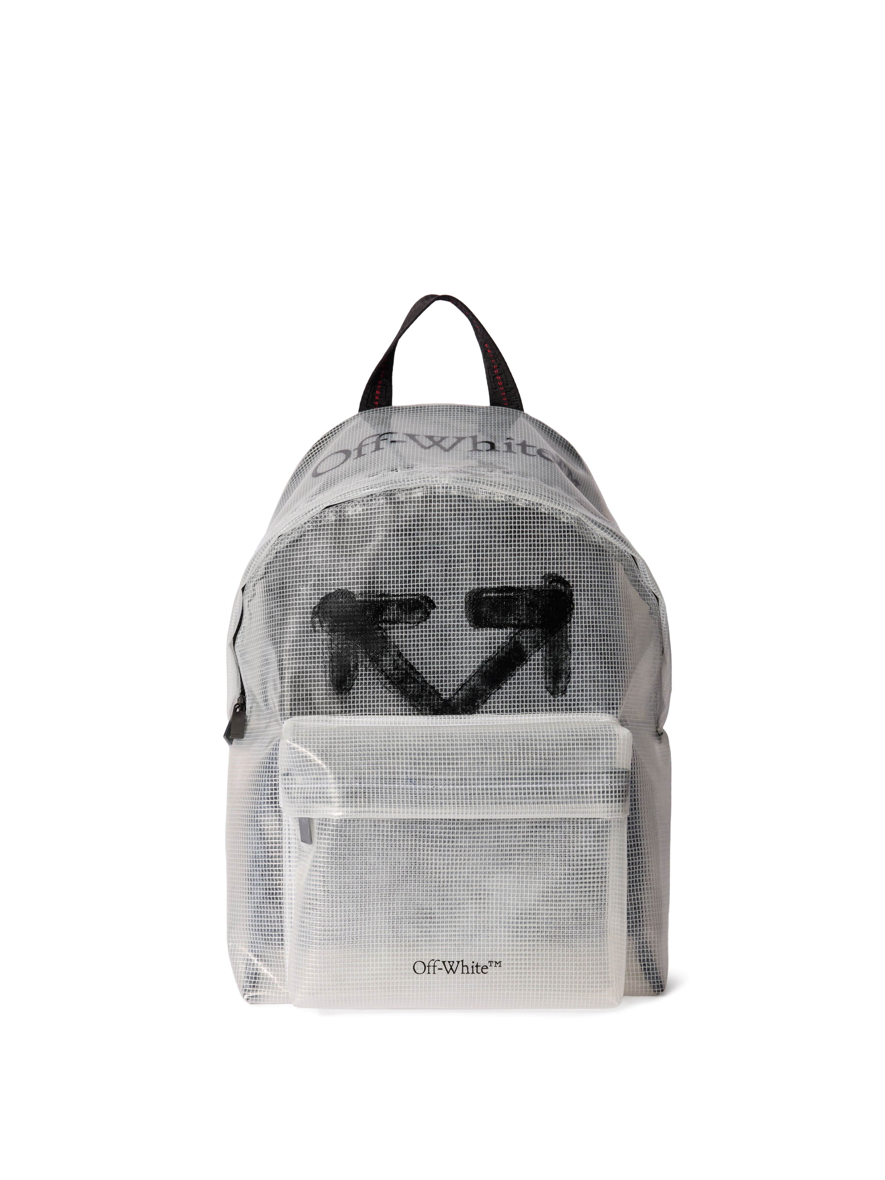 OFF WHITE Heritage Ripstop Backpack TRANSPARENT - BLACK OMNB124C99FAB001