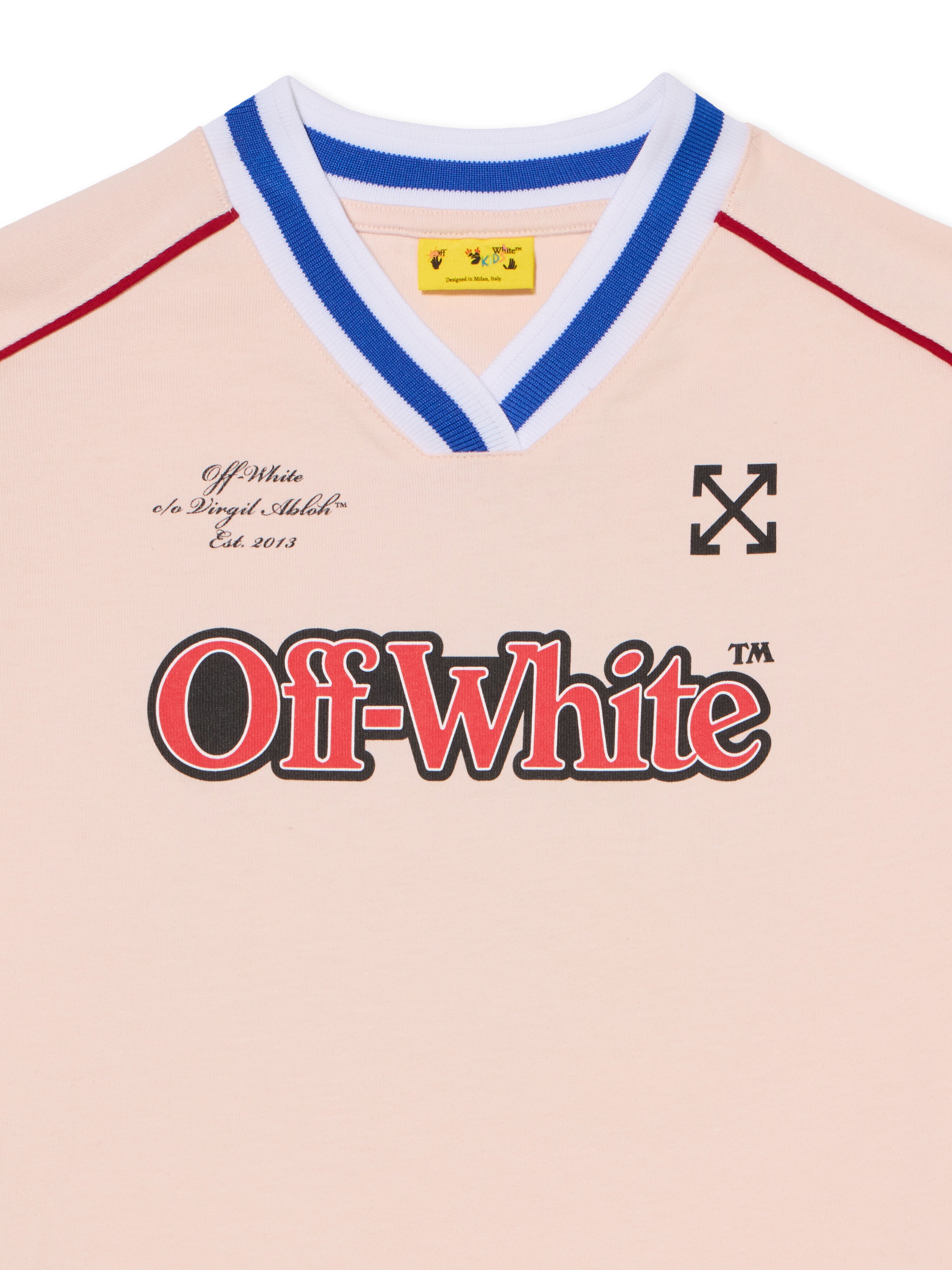 OFF WHITE Soccer Track Double-Layer Dress SOFT PINK - RED OGDH006F25JER001