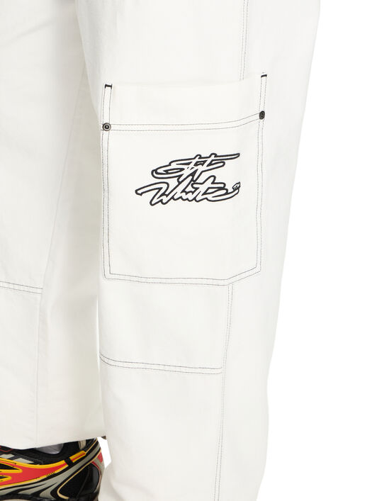 OFF WHITE Script Cargo Pants WHITE 44XCF04ES26F001