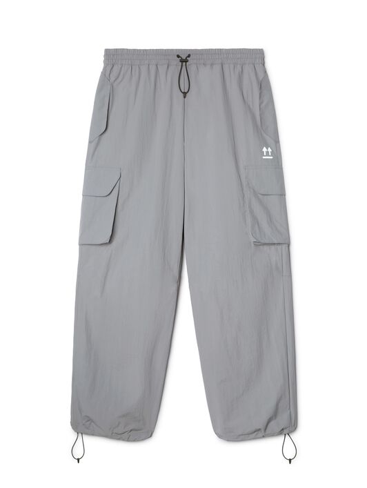 OFF WHITE Pantaloni Parachute Off Grigio Scuro GRIGIO OWVI015S25FAB001