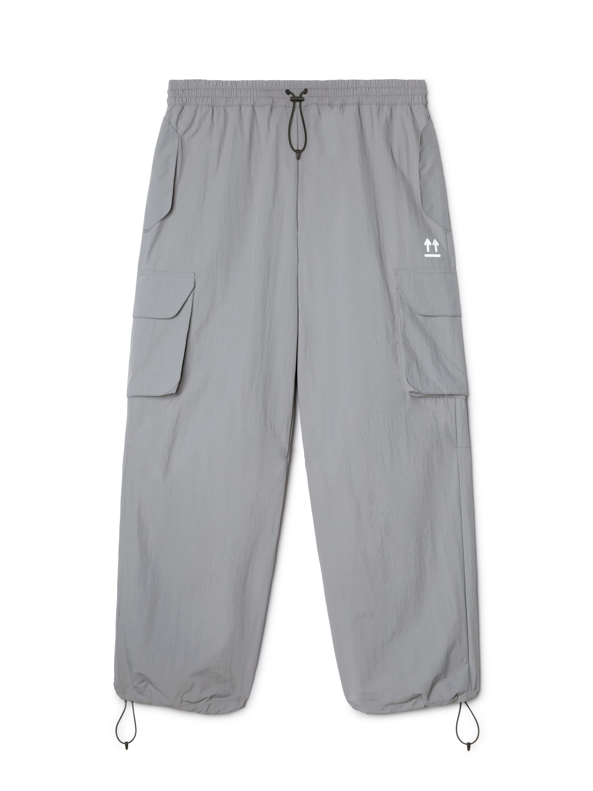 OFF WHITE Pantaloni Parachute Off Grigio Scuro GRIGIO OWVI015S25FAB001