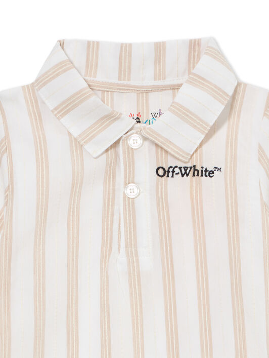 OFF WHITE Bookish Romper SAND 44BXF001S26F001