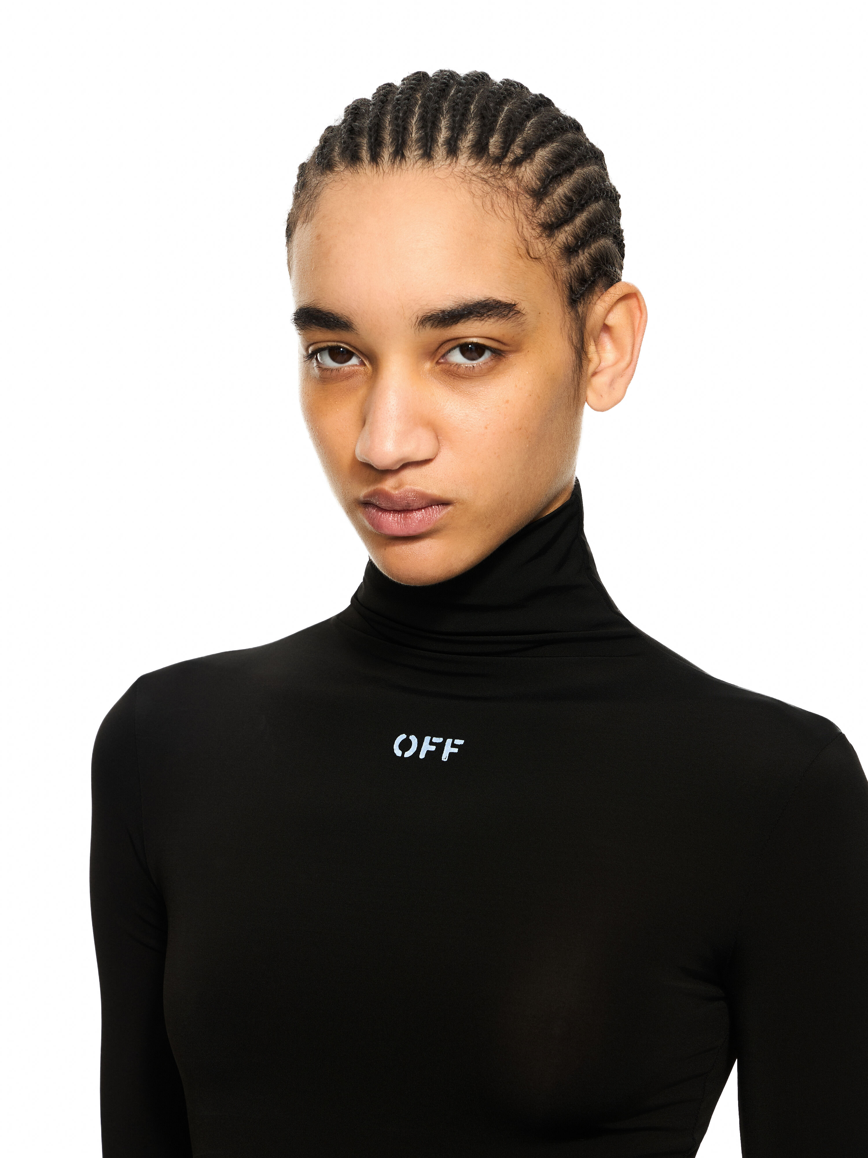 Off Stamp Second Skin Long-Sleeved Turtleneck OFF WHITE Off Stamp Second Skin Long-Sleeved Turtleneck Black-White 2AD122C99JER004