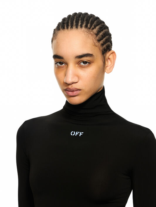 Off Stamp Second Skin Long-Sleeved Turtleneck OFF WHITE Off Stamp Second Skin Long-Sleeved Turtleneck Black-White 2AD122C99JER004