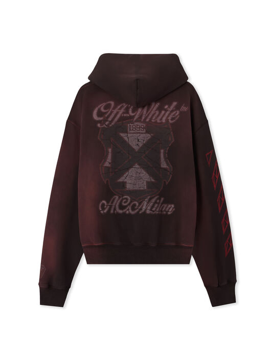 OFF WHITE Off-White™ c/o AC Milan Hoodie BLACK RED 44MBB12NG25F002