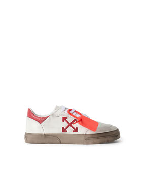 OFF WHITE Vulcanized Low Worn Out Sneakers VINTAGE WHITE/HAUTE RED OF06386609