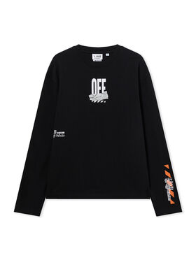 LAB L/AB Off Active Tape Long-Sleeved T-Shirt BLACK 44LABF26T081