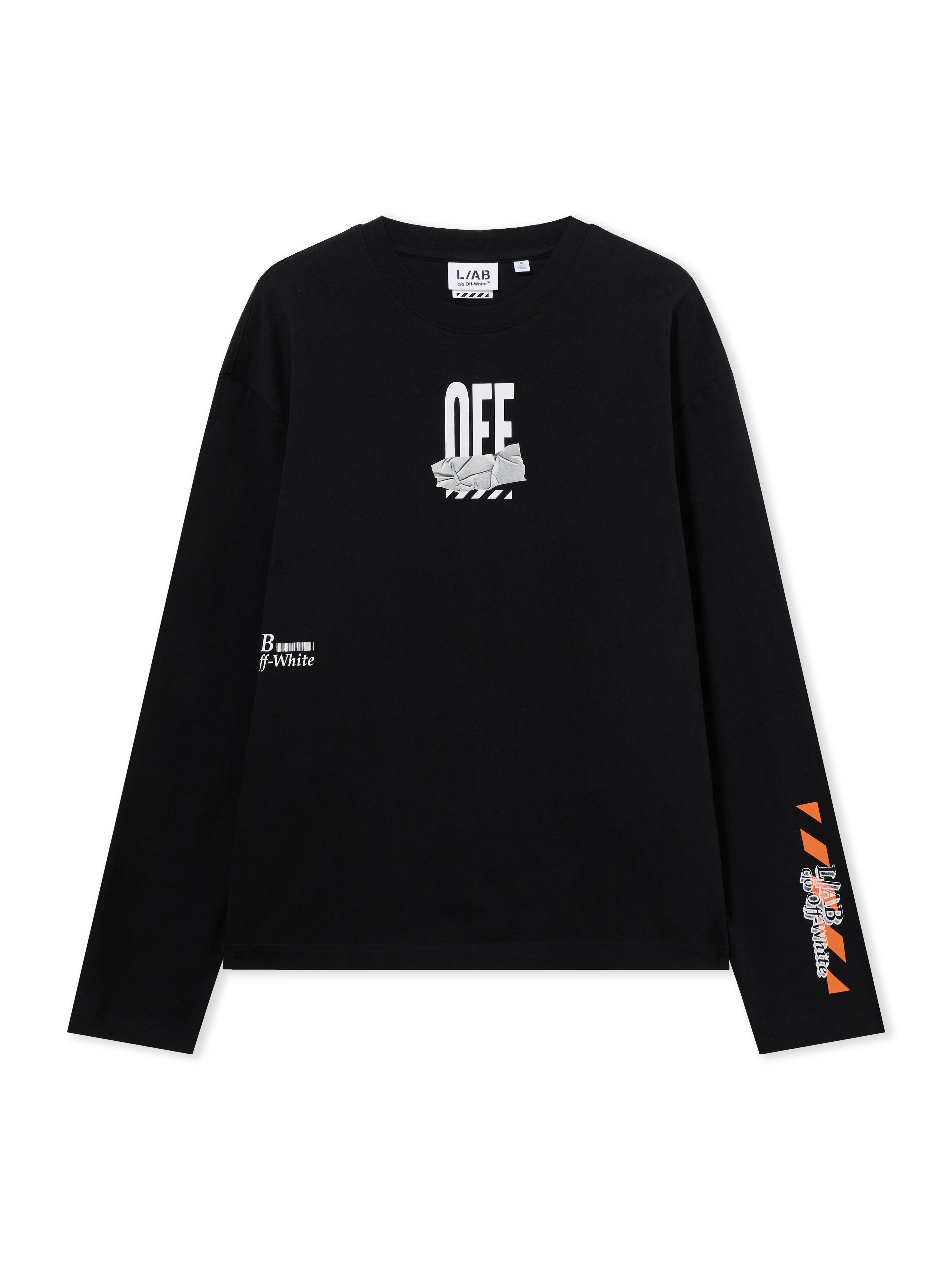 LAB L/AB Off Active Tape Long-Sleeved T-Shirt BLACK 44LABF26T081