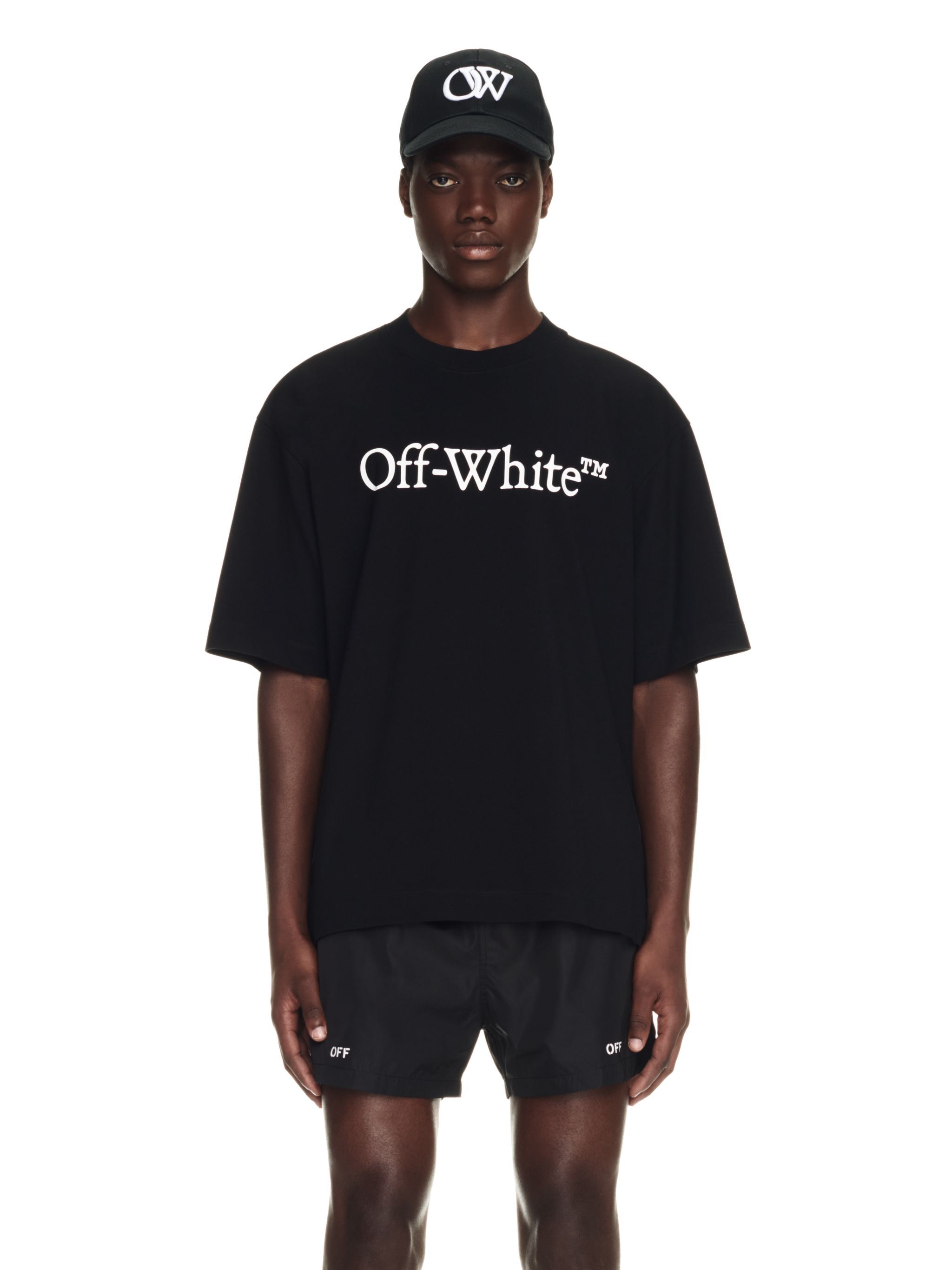 OFF WHITE OFF STAMP SWIMSHORTS BLACK OMFD011C99FAB001