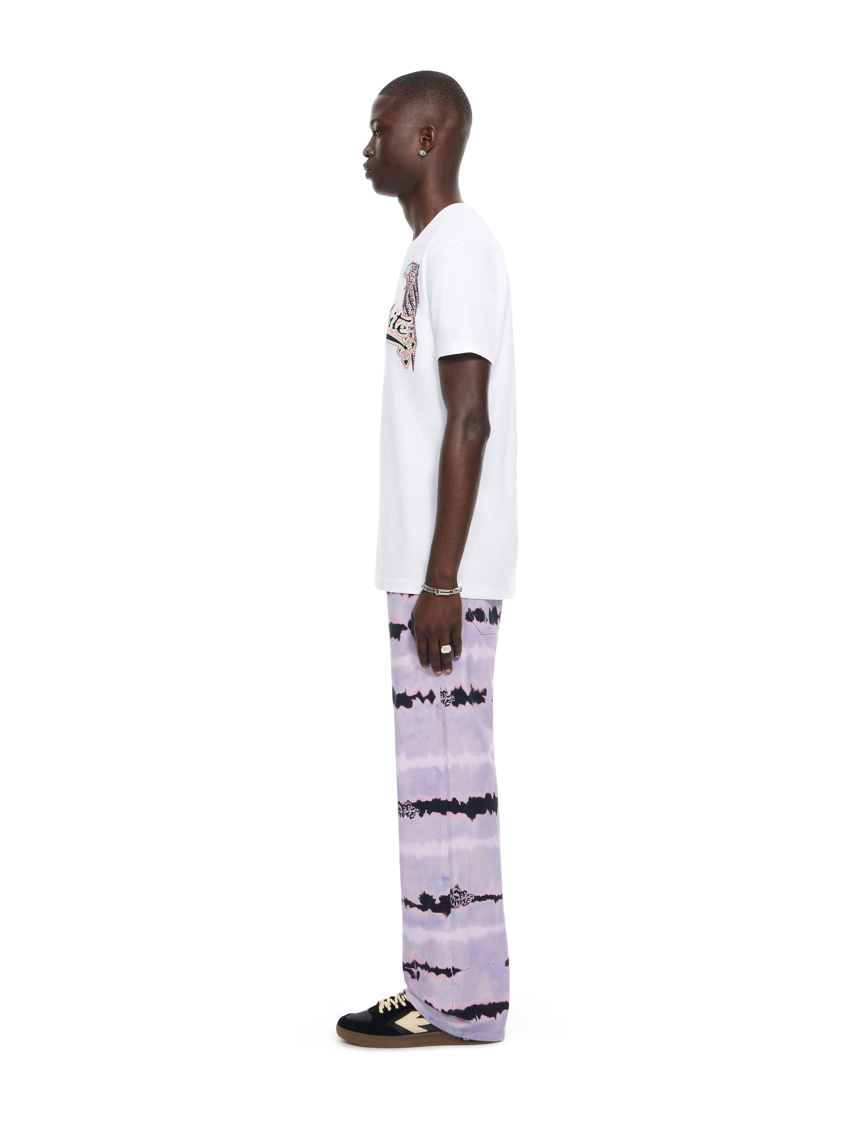 OFF WHITE Swarovski Double Eagle Slim T-shirt WHITE 44MAA027Z26J008