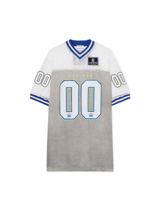 Dyed Vi Sat 00 Football Dress OFF WHITE Dyed Vi Sat 00 Football Dress FLINT GRAY-ELECTRIC BLUE OWDB55GF25FAB001