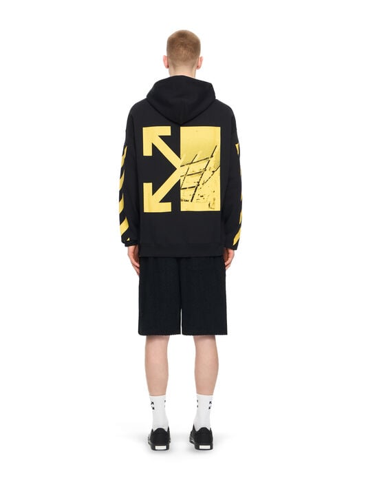 OFF WHITE Graphic Hoodie BLACK 44OWOS26K054