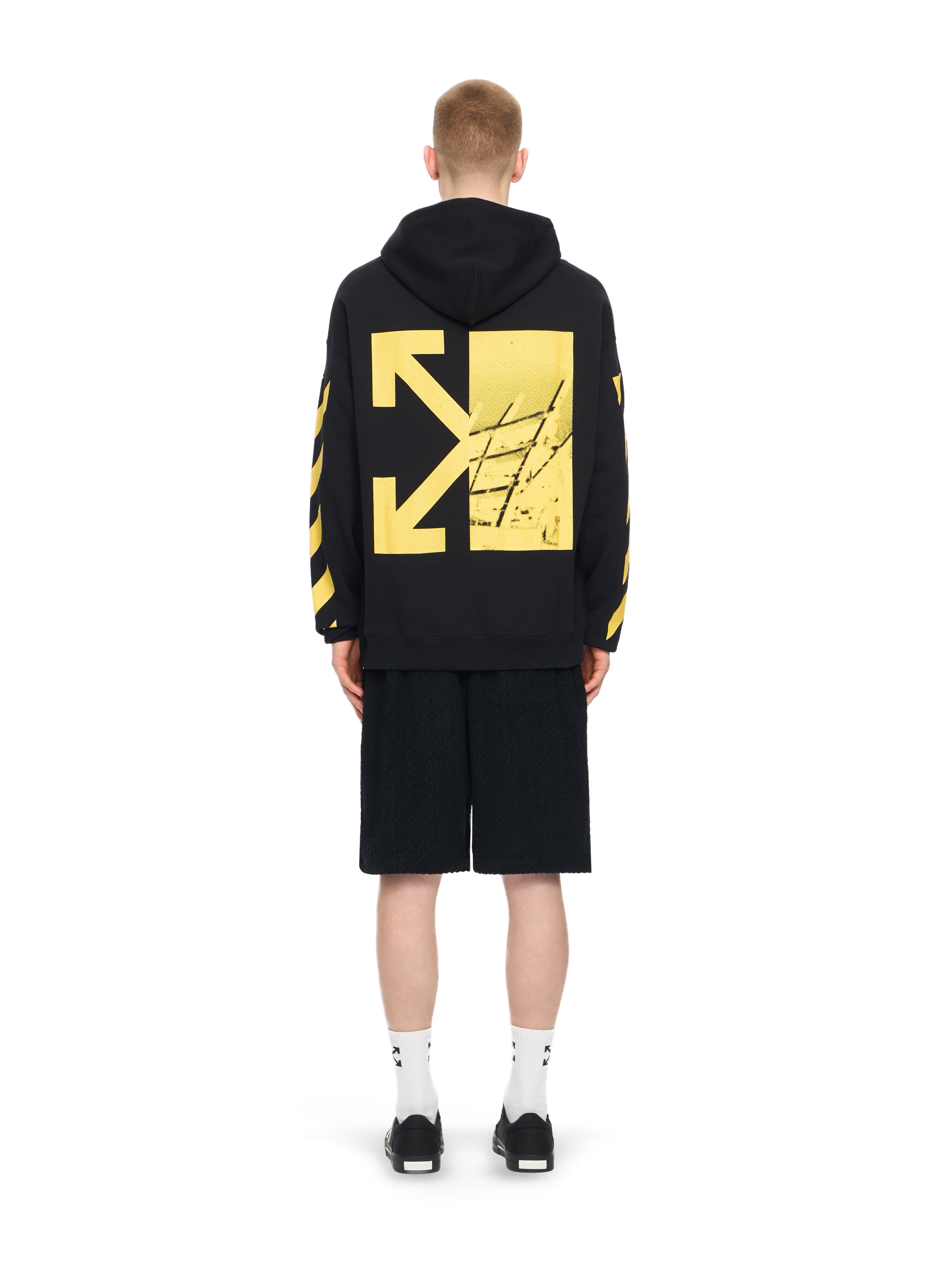 OFF WHITE Graphic Hoodie BLACK 44OWOS26K054