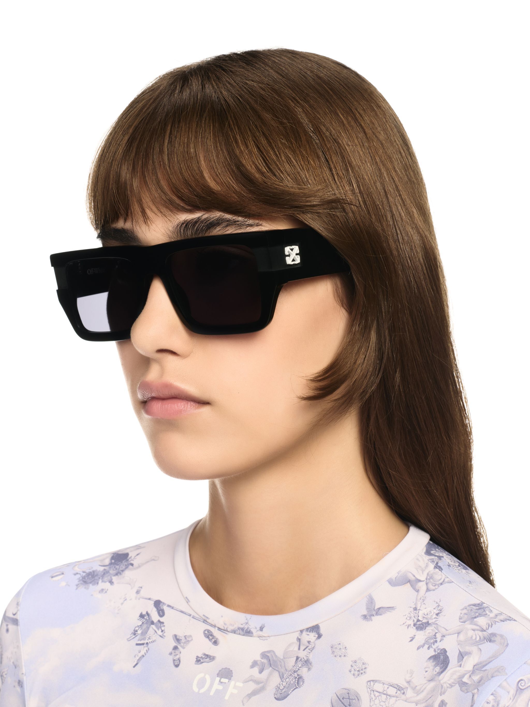 OFF WHITE Chester Sunglasses BLACK OERI149S25PLA001