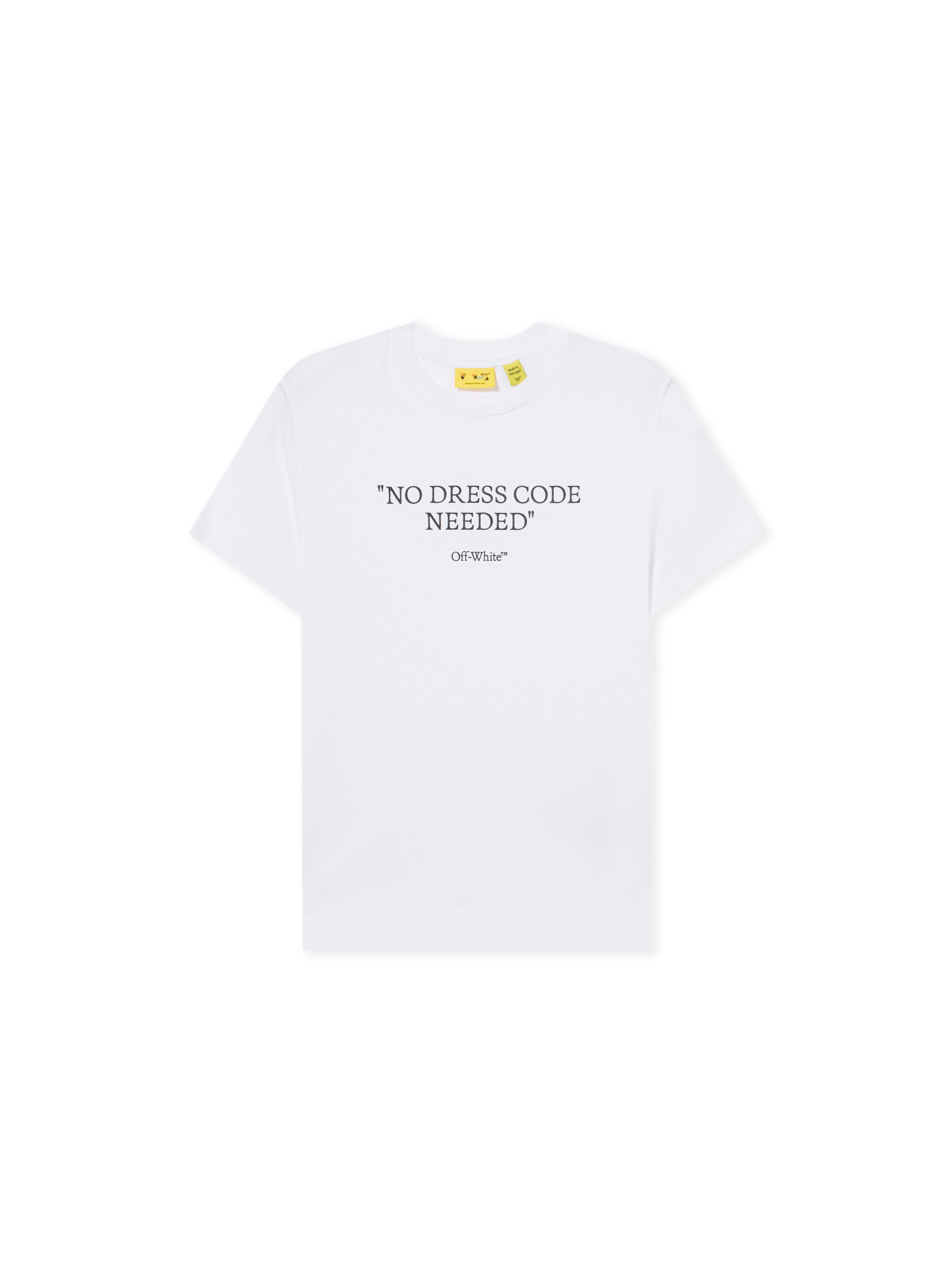 Quote No Dress Code T-Shirt OFF WHITE Quote No Dress Code T-Shirt WHITE 44BAA002F26J00I