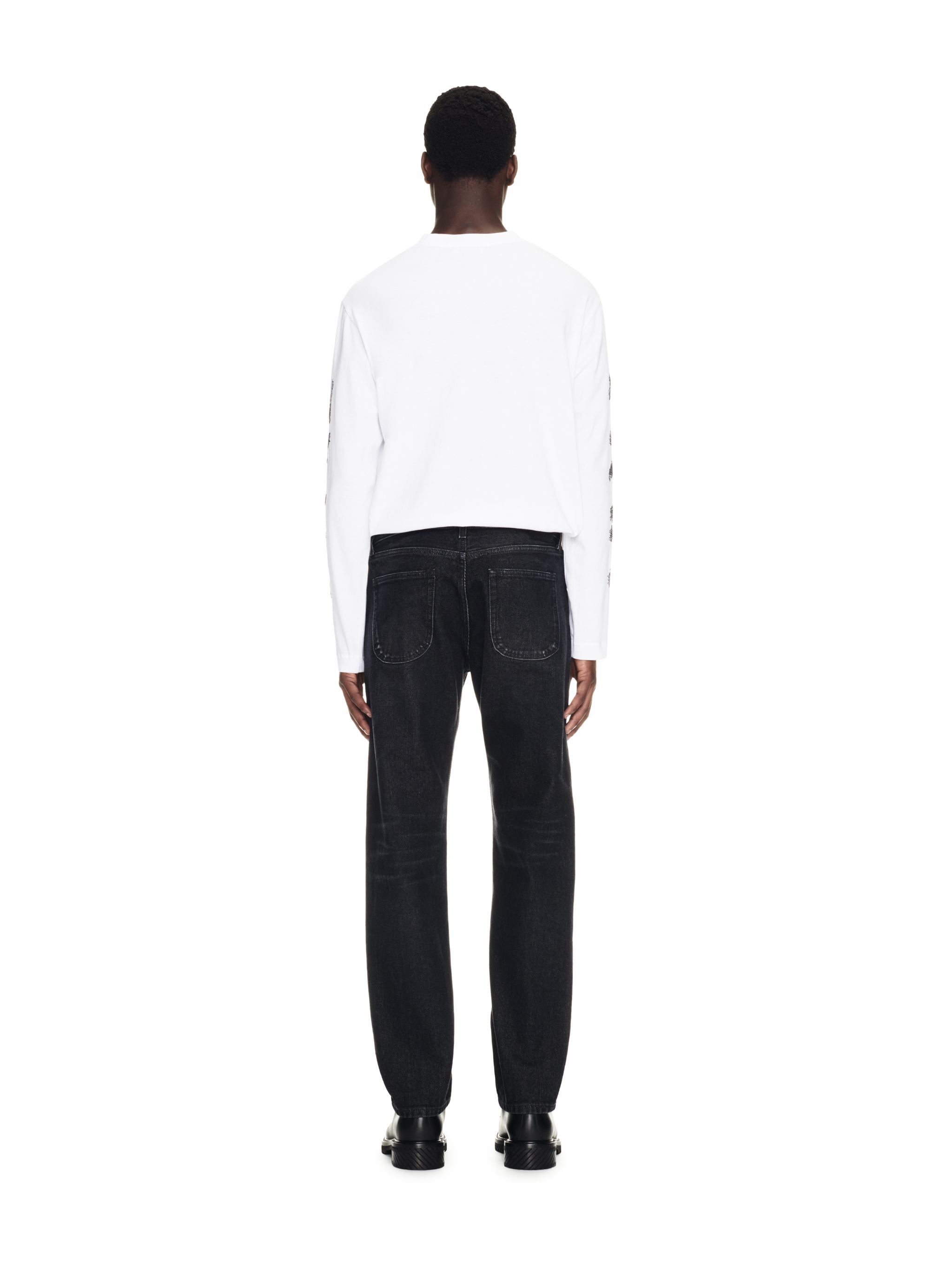 OFF WHITE Vintage Black Arrow Tapered Jeans BLACK OMYA175C99DEN001