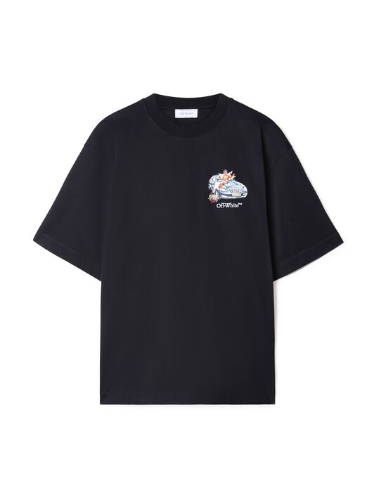 OFF WHITE Black Fresco Arrow T-Shirt BLACK OMAA120S25JER003