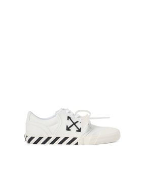 OFF WHITE Vulcanized Undercut Sneakers WHITE - BLACK OMIA2A2F25FAB001