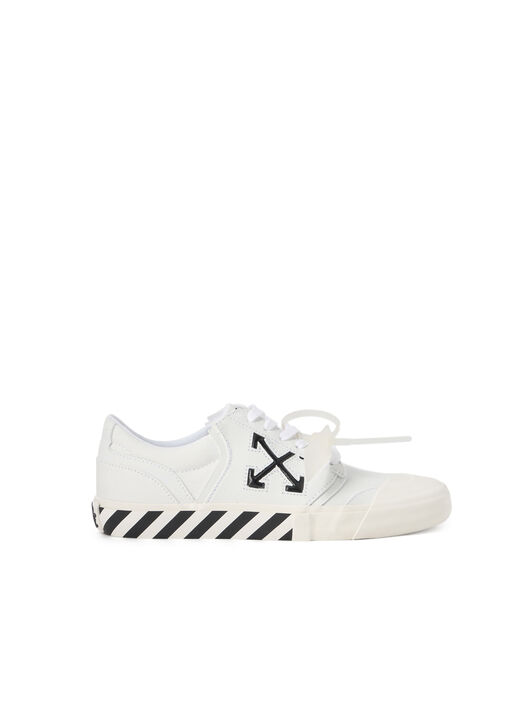 OFF WHITE Vulcanized Undercut Sneakers WHITE - BLACK OMIA2A2F25FAB001