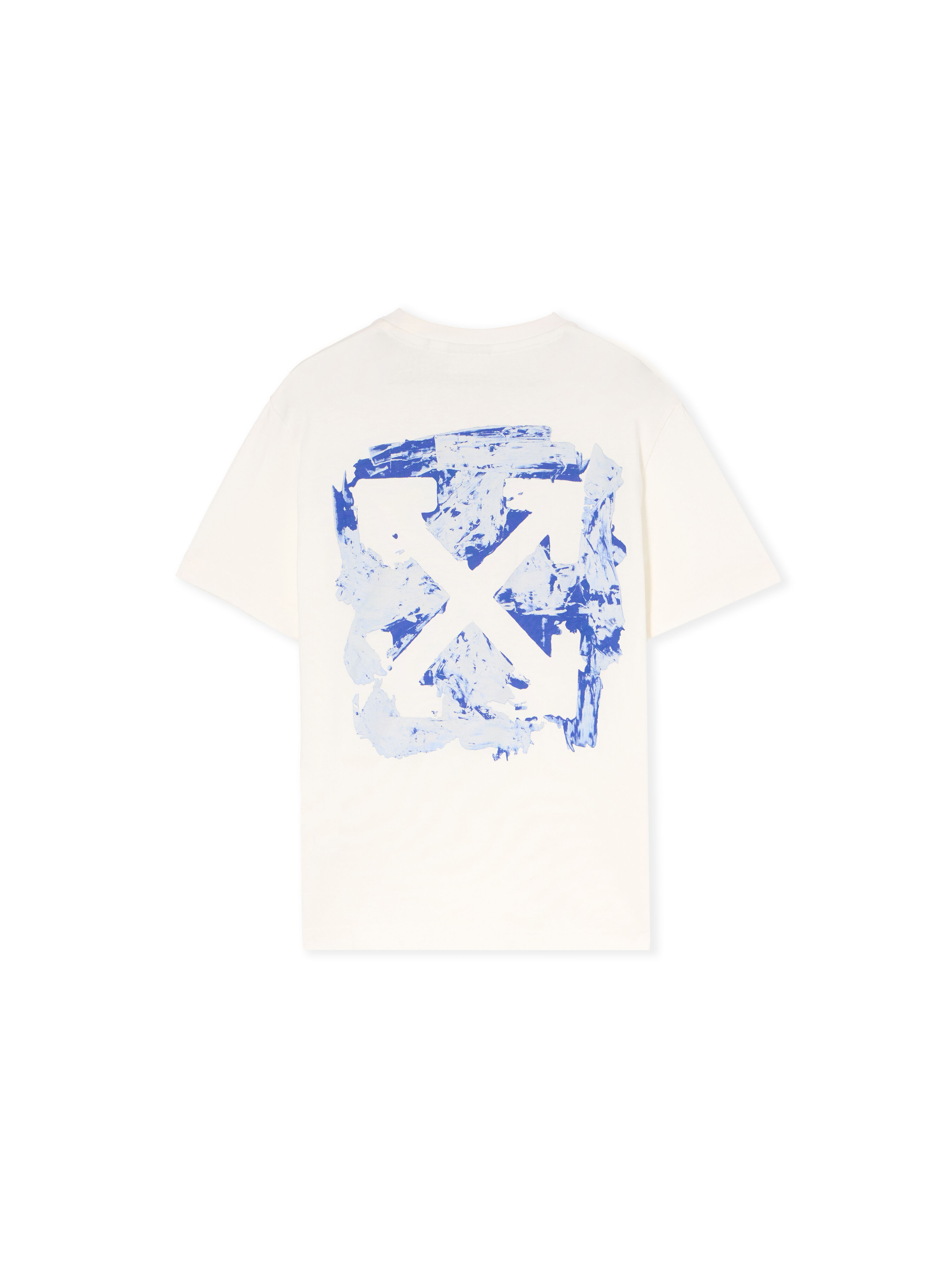 OFF WHITE Arrow Acrylic T-Shirt WHITE - BLUE OBAA002F25JER007