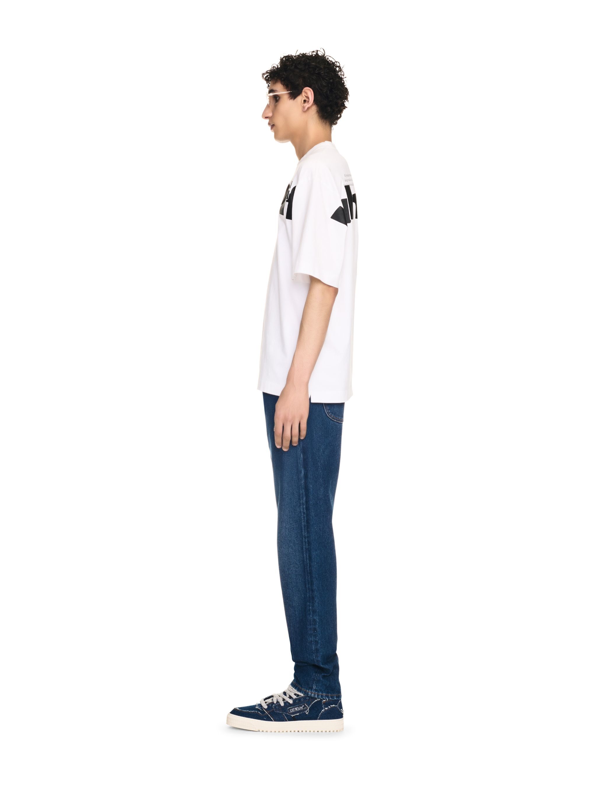 SCRIPT TAPERED JEANS in BLUE for Men | Off-White™