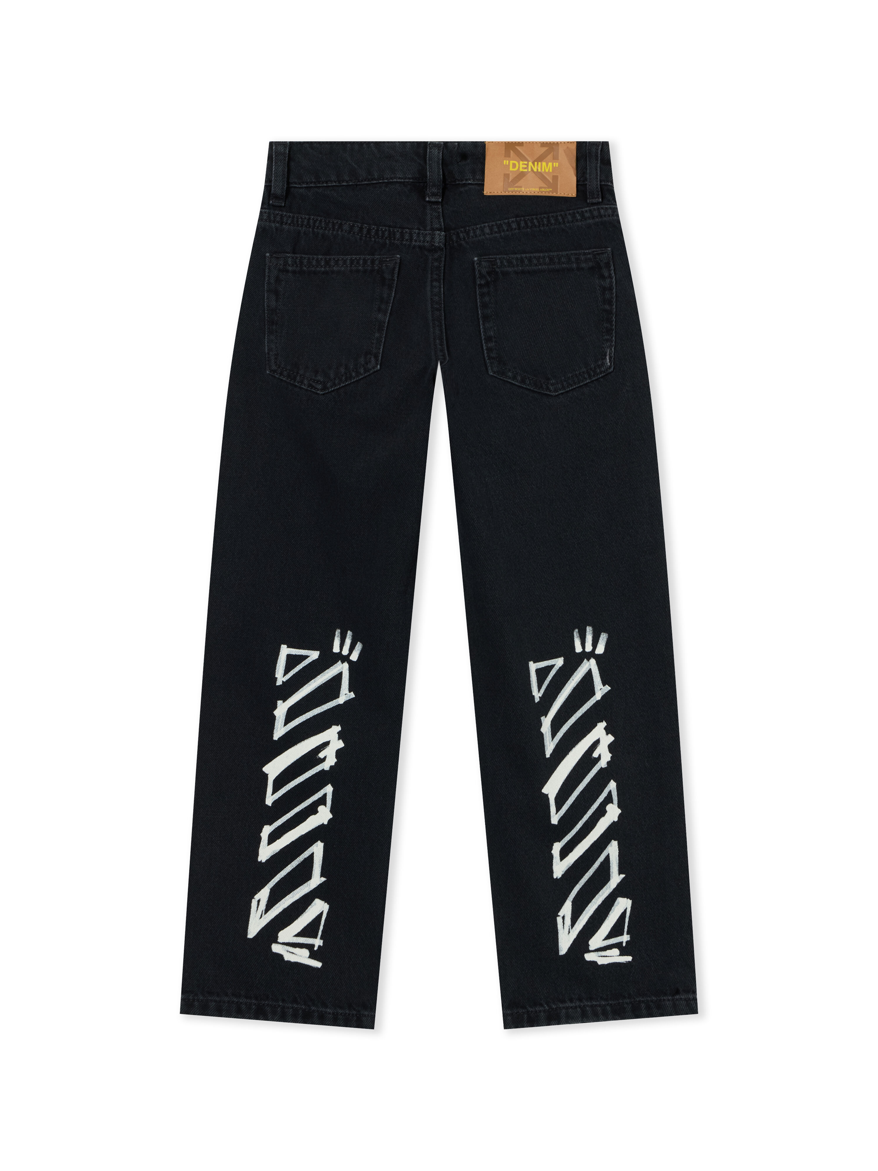 Diagonal Marker Denim Pants OFF WHITE Diagonal Marker Denim Pants RAW BLACK 44BYA005F26D001