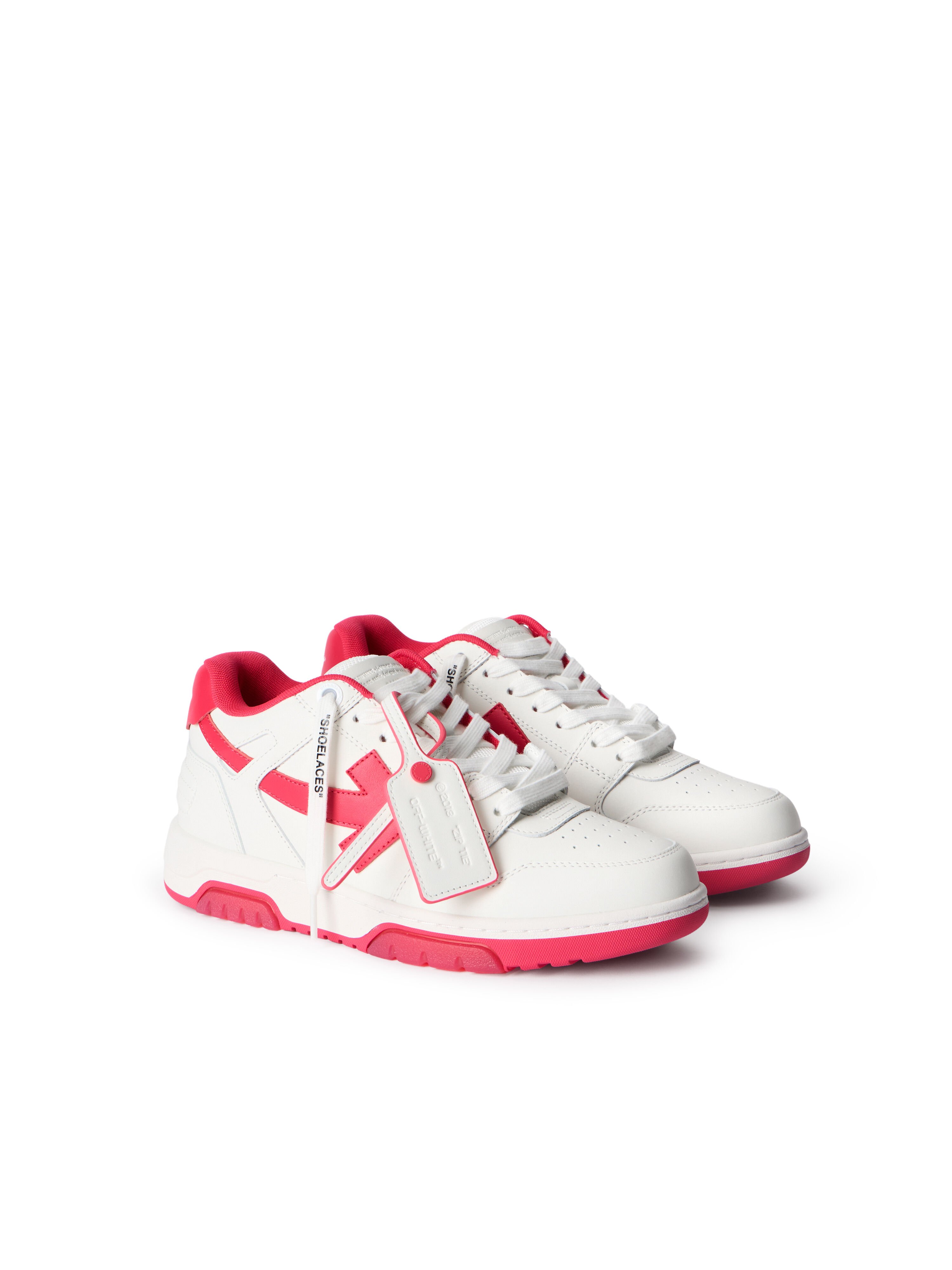 OFF WHITE Out Of Office Sneakers WHITE - FUCHSIA OWIA259F25LEA001