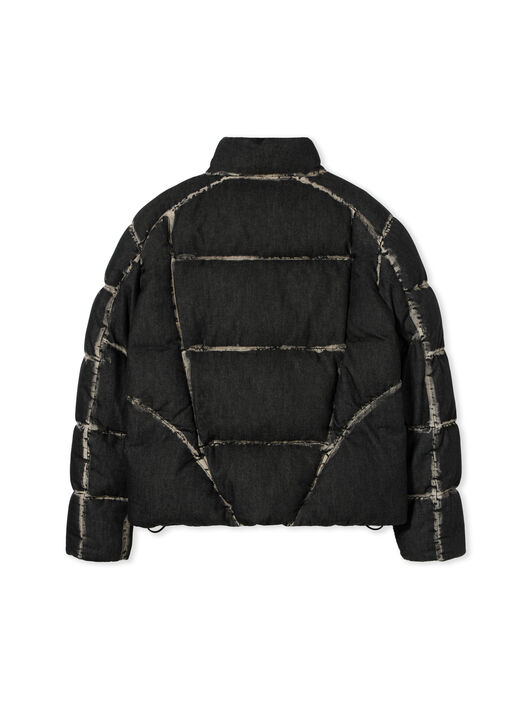 OFF WHITE Bookish Racing Puffer Jacket HIGHLIGHTED BLACK 44MED06DF26D001