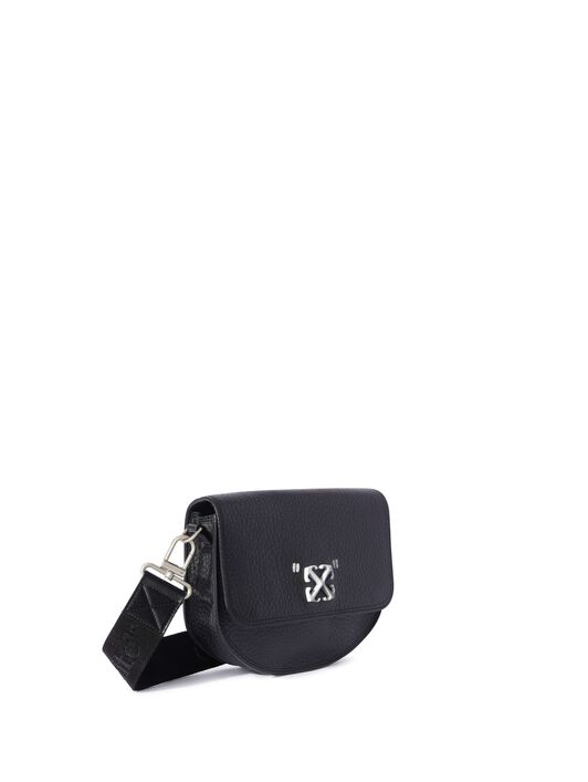 OFF WHITE Schwarze Jitney Schultertasche Mit Schriftzug SCHWARZ OMNN078C99LEA001