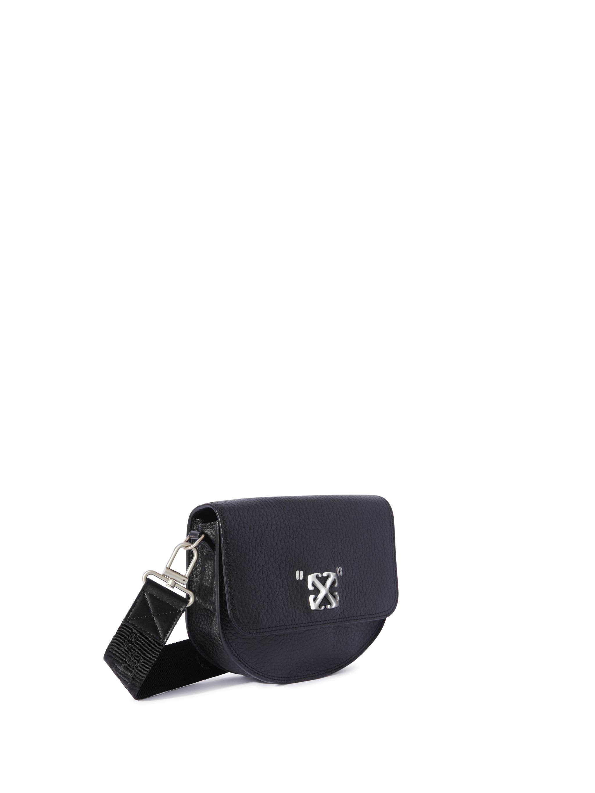 OFF WHITE Schwarze Jitney Schultertasche Mit Schriftzug SCHWARZ OMNN078C99LEA001