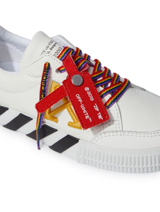 OFF WHITE Vulcanized Leather White/Ocher Yellow WHITE OGIA001S25LEA001