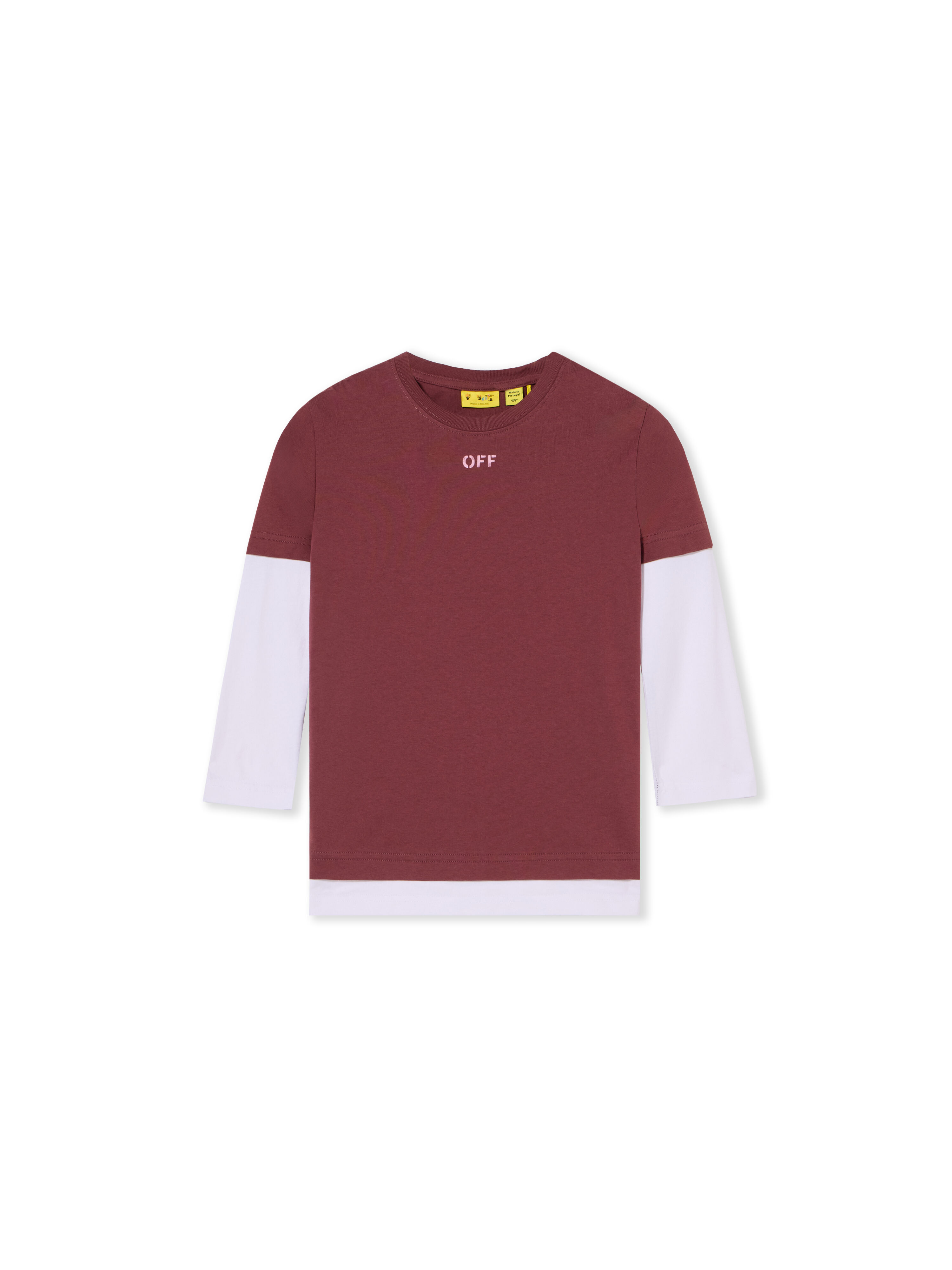 Arrow Acrylic Double Layer Long Sleeve T-Shirt OFF WHITE Arrow Acrylic Double Layer Long Sleeve T-Shirt RED MAHOGANY 44GAB00CF26J001
