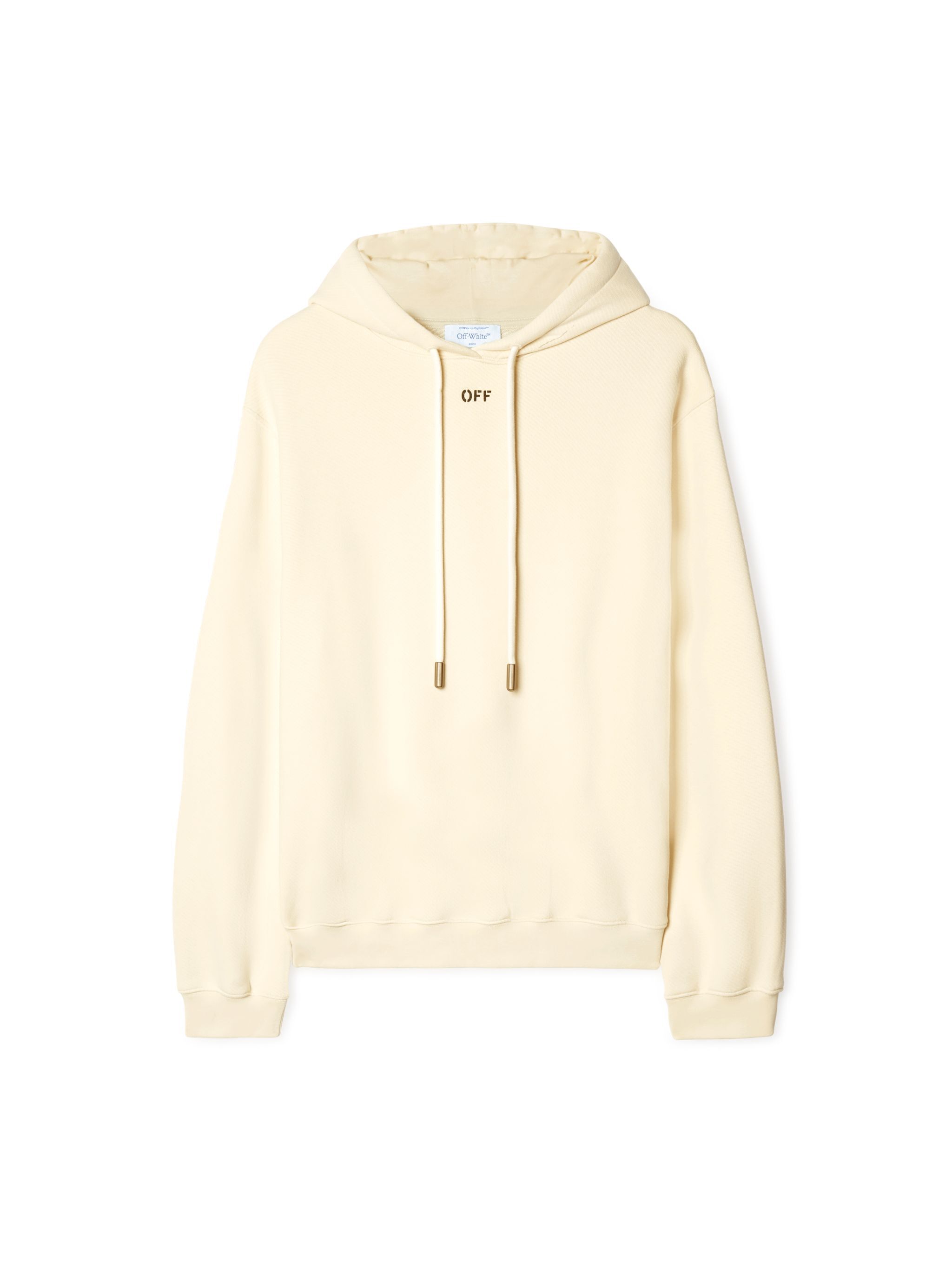 OFF WHITE Weißer Hoodie Mit Pfeile NEUTRAL OWBB035S25FLE002