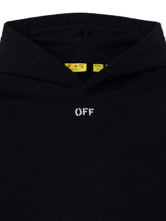 Diag Acrylic Hoodie OFF WHITE Diag Acrylic Hoodie BLACK 44BBB001F26F003